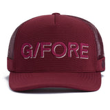 G/FORE Golf Cap - Shadow Logo Trucker - Dark Plum AW26