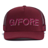 G/FORE Golf Cap - Shadow Logo Trucker - Dark Plum AW26