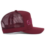 G/FORE Golf Cap - Shadow Logo Trucker - Dark Plum AW26