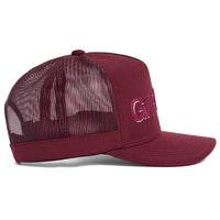 G/FORE Golf Cap - Shadow Logo Trucker - Dark Plum AW26