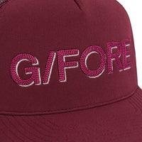 G/FORE Golf Cap - Shadow Logo Trucker - Dark Plum AW26