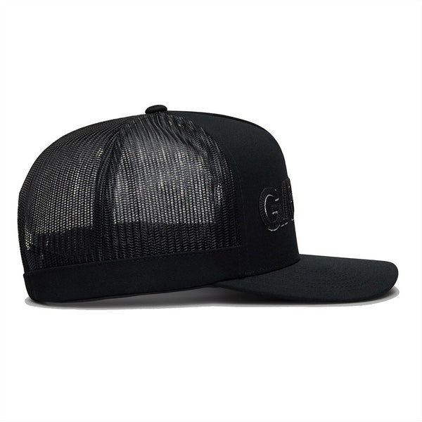 G/FORE Golf Cap - Shadow Logo Trucker - Onyx SS26