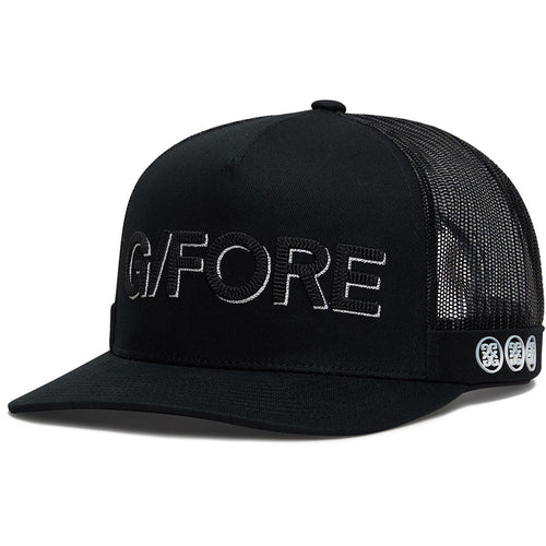 G/FORE Golf Cap - Shadow Logo Trucker - Onyx SS26
