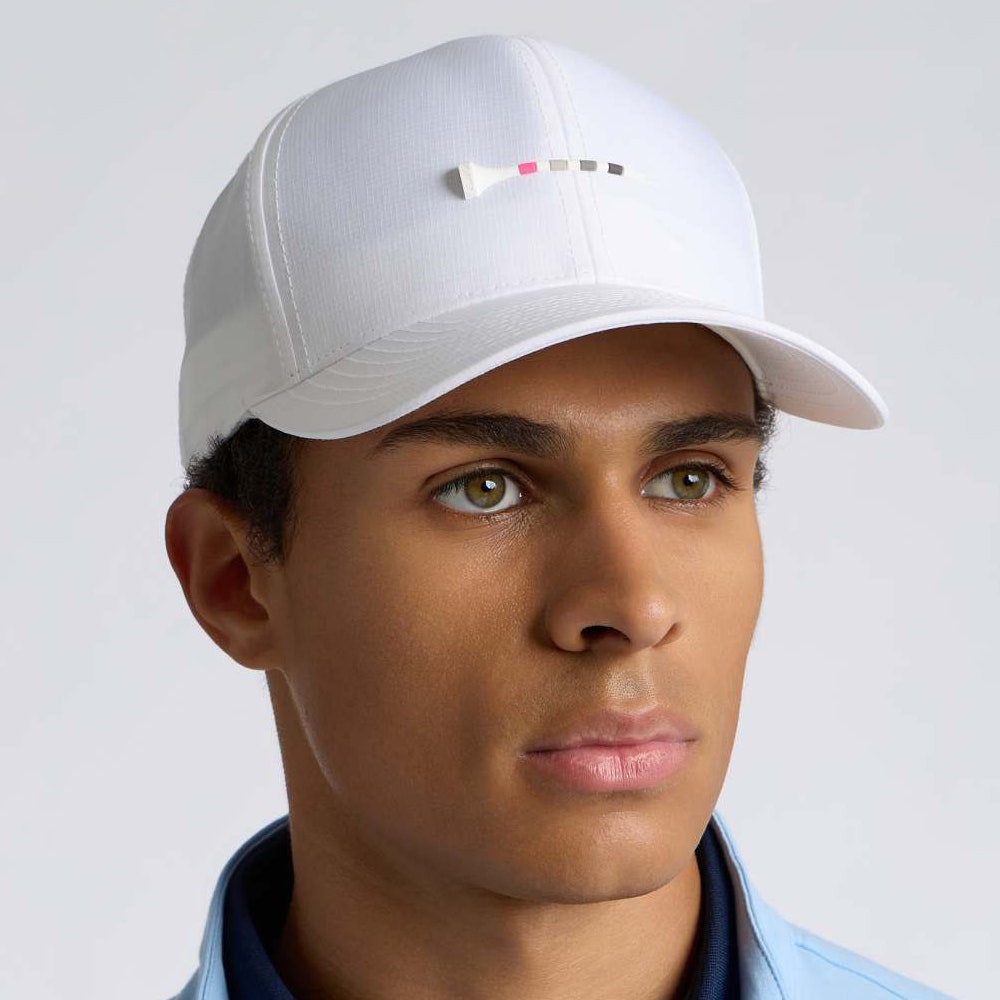 G/FORE Golf Cap - Silicone Tee Ripstop Snapback - Snow AW26