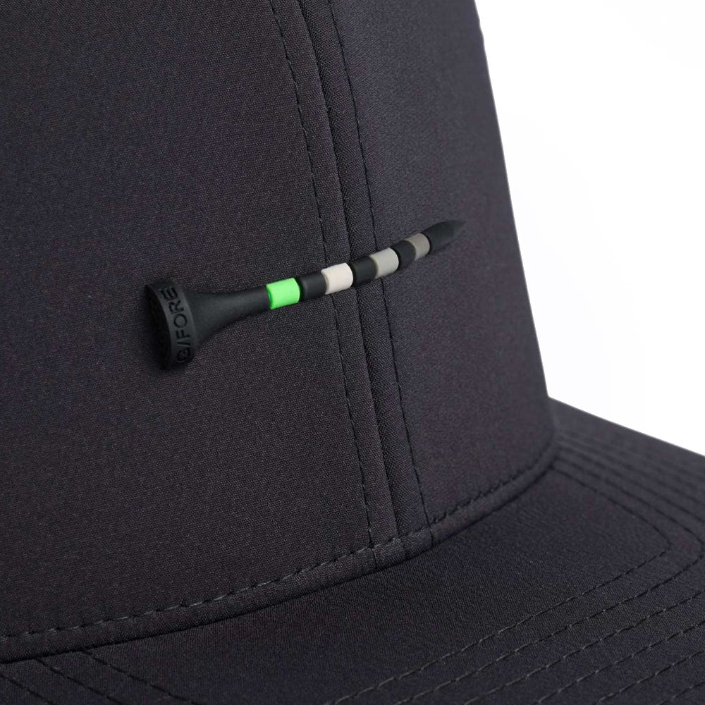 G/FORE Golf Cap - Silicone Tee Snapback - Onyx AW26