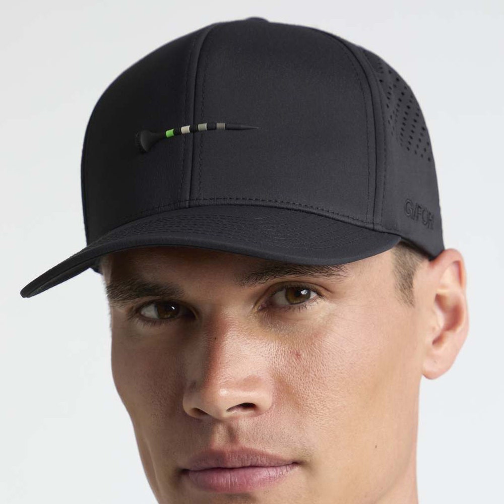 G/FORE Golf Cap - Silicone Tee Snapback - Onyx AW26