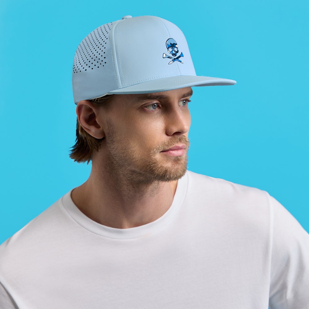 G/FORE Golf Cap - Skull & Tee's Tech Snapback - Baja FA25