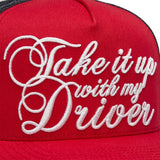 G/FORE Golf Cap - Take It Up With My Driver Trucker - Lava SS26