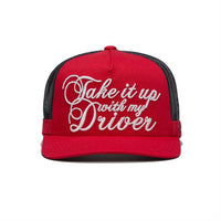 G/FORE Golf Cap - Take It Up With My Driver Trucker - Lava SS26