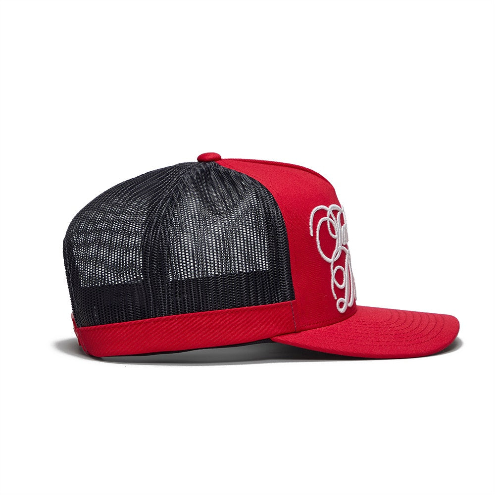 G/FORE Golf Cap - Take It Up With My Driver Trucker - Lava SS26