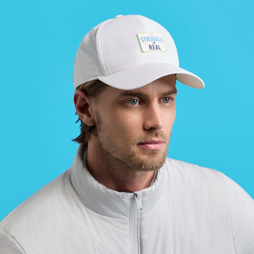 G/FORE Golf Cap - The Struggle is Real Snapback - Snow FA25