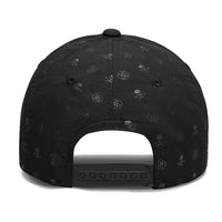 G/FORE Golf Cap - Tonal Skull & Tees Low Profile - Onyx AW26