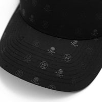 G/FORE Golf Cap - Tonal Skull & Tees Low Profile - Onyx AW26