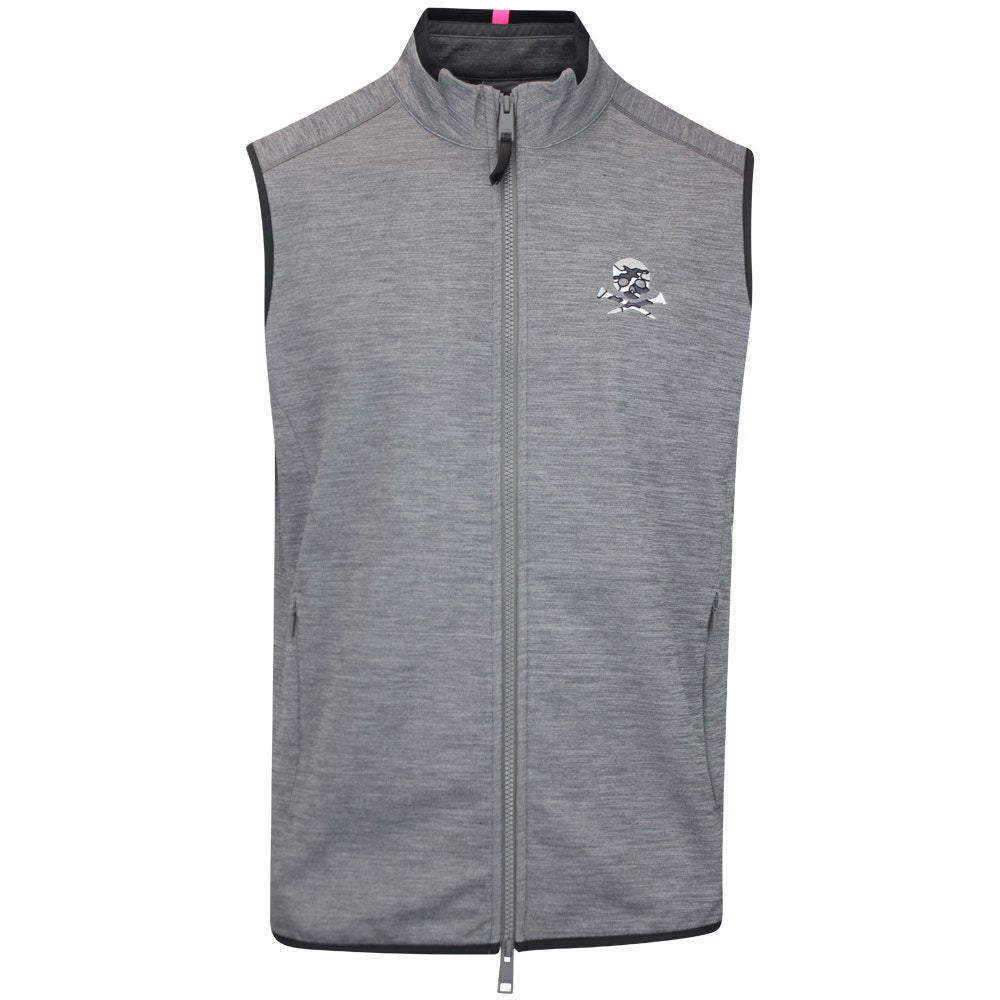 G/FORE Golf Gilet - Camo Skull & Tee's Tech FZ - Charcoal Mel. FA25
