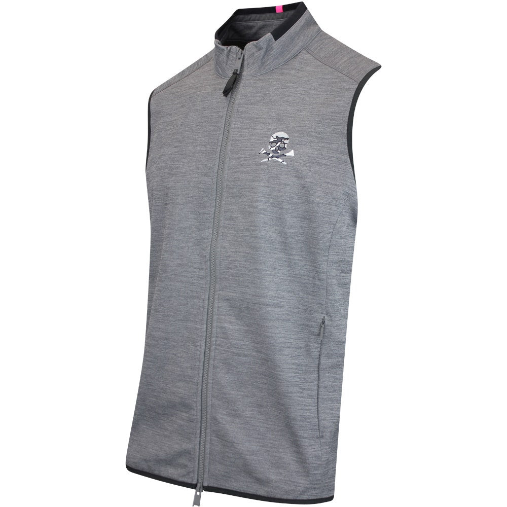 G/FORE Golf Gilet - Camo Skull & Tee's Tech FZ - Charcoal Mel. FA25