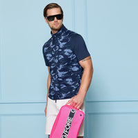 G/FORE Golf Gilet - Tech Terry FZ Vest - Twilight Camo SS26