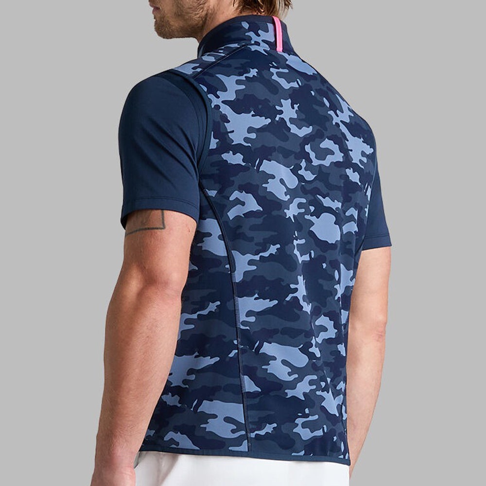 G/FORE Golf Gilet - Tech Terry FZ Vest - Twilight Camo SS26