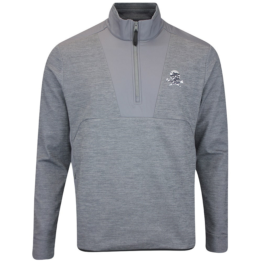 G/FORE Golf Jacket - Camo Skull & Tee's QZ - Charcoal Mel. FA25