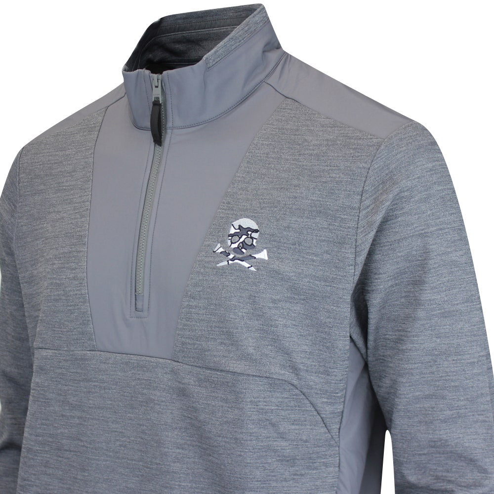 G/FORE Golf Jacket - Camo Skull & Tee's QZ - Charcoal Mel. FA25