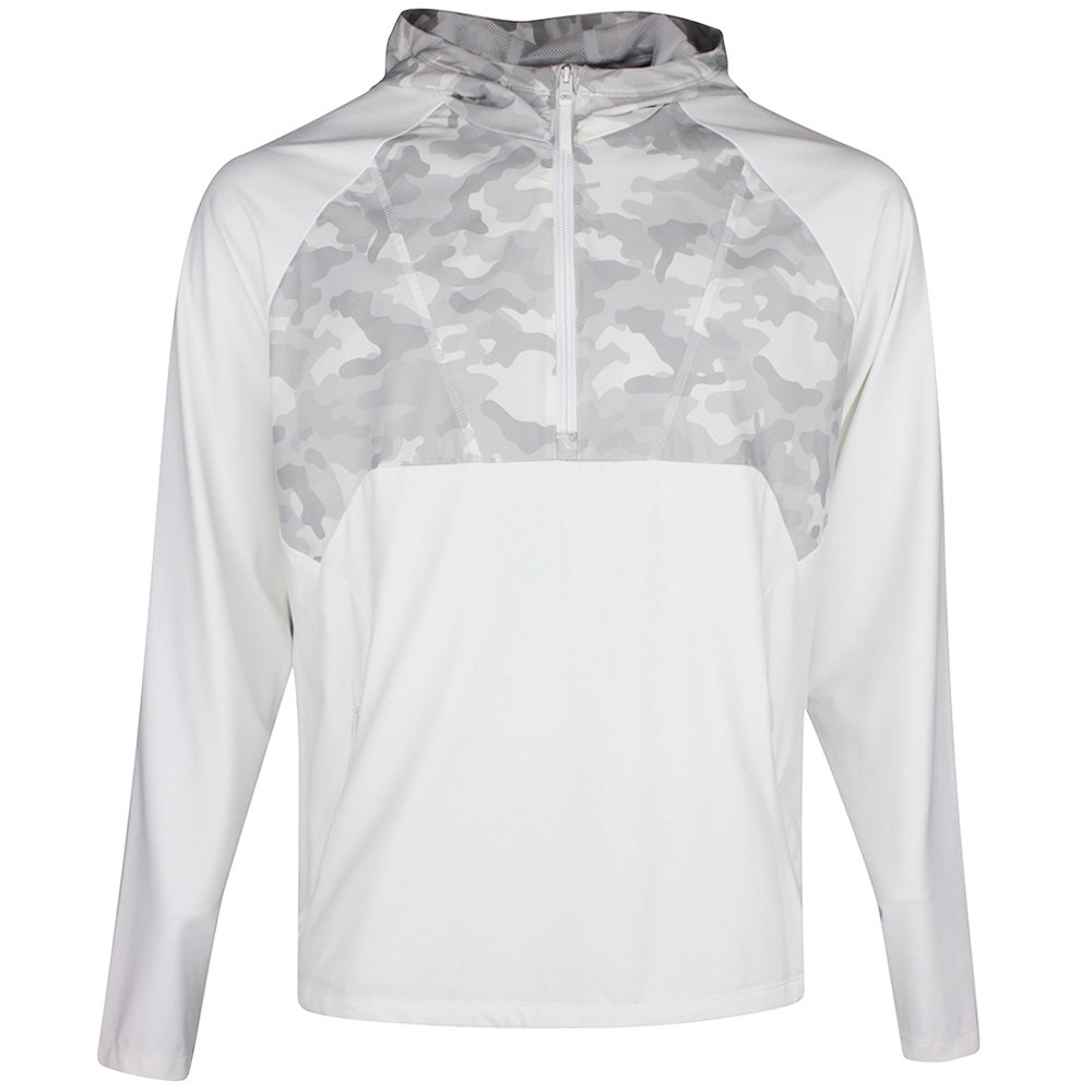 G/FORE Golf Jacket - Hybrid QZ Hoodie - Snow SS26