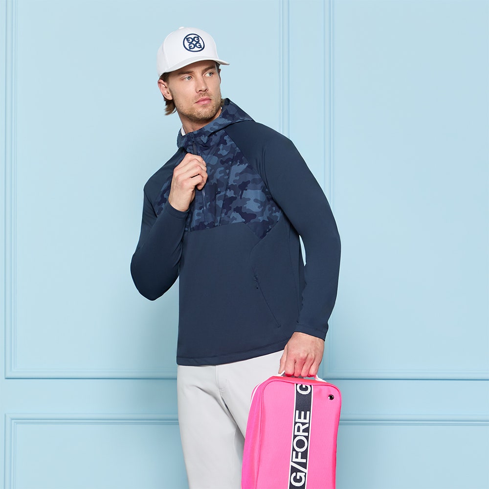 G/FORE Golf Jacket - Hybrid QZ Hoodie - Twilight SS26