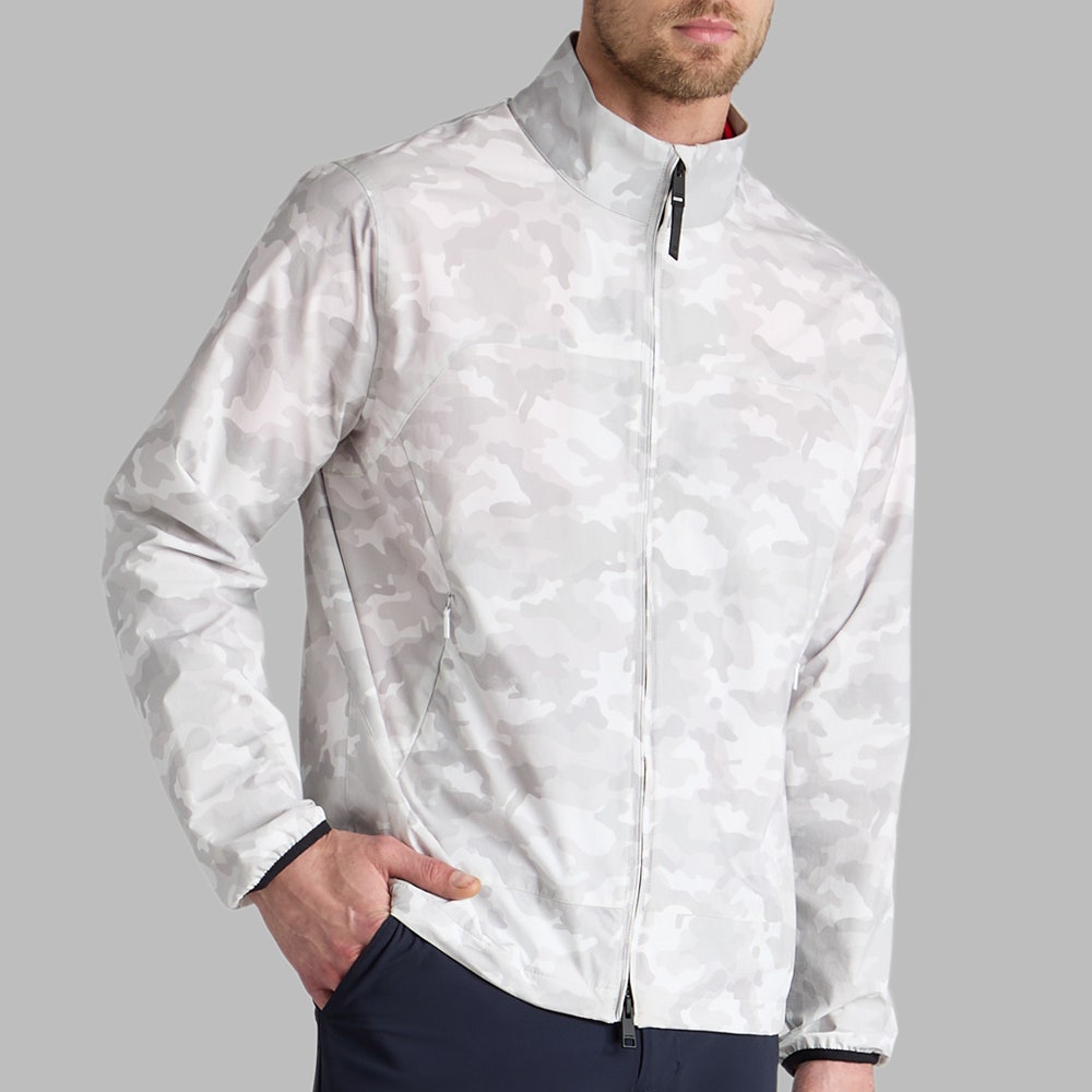 G/FORE Golf Jacket - Parachute Windbreaker FZ - Snow Camo FA25