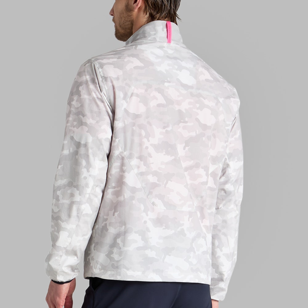 G/FORE Golf Jacket - Parachute Windbreaker FZ - Snow Camo FA25