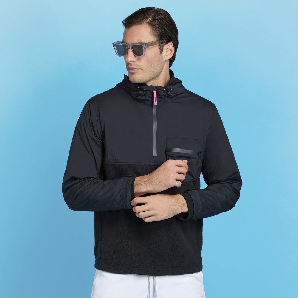 G/FORE Golf Jacket - Tech Sherpa Hoodie - Onyx SS26