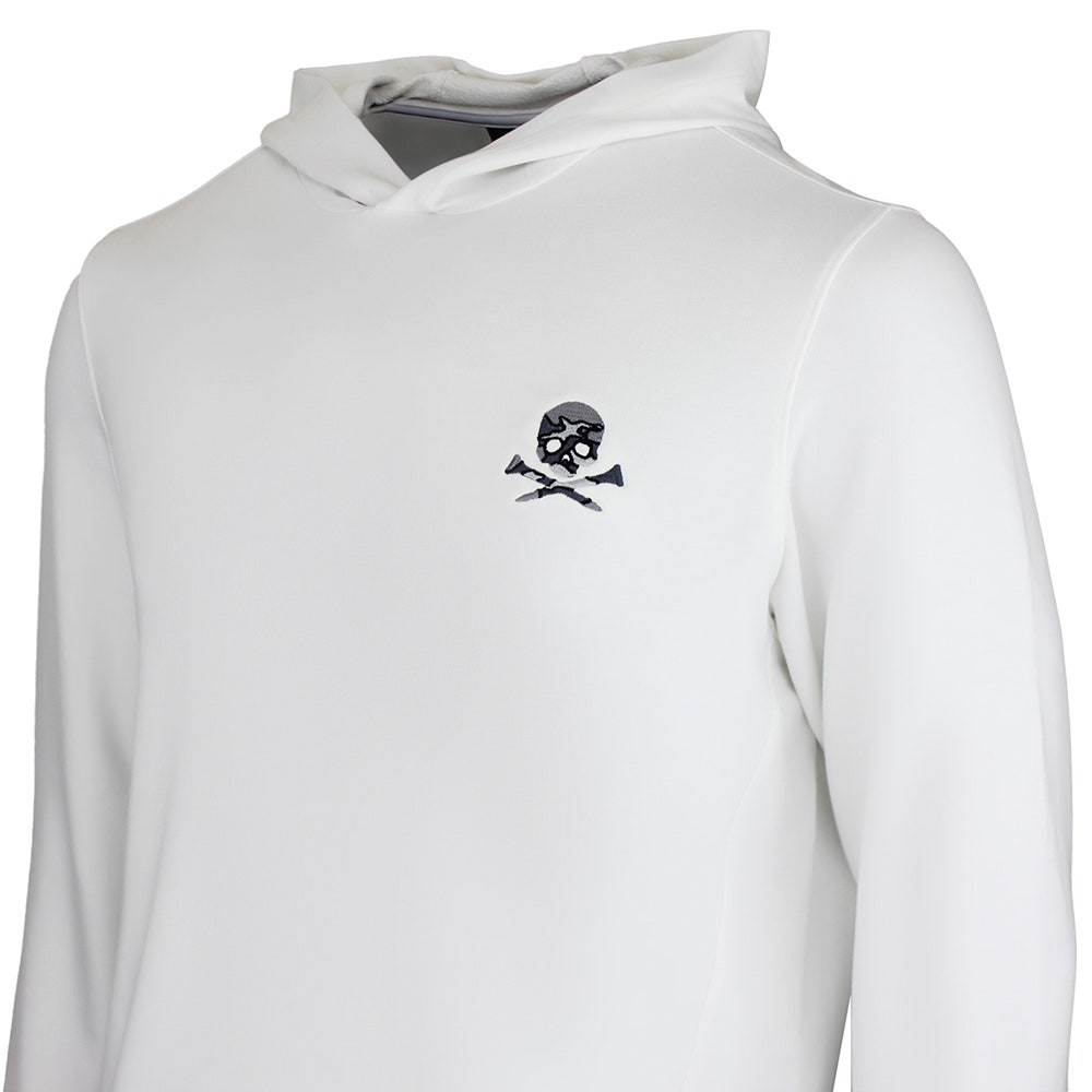 G/FORE Golf Jumper - Camo Skull & Tees All Play Hoodie - Snow SS26