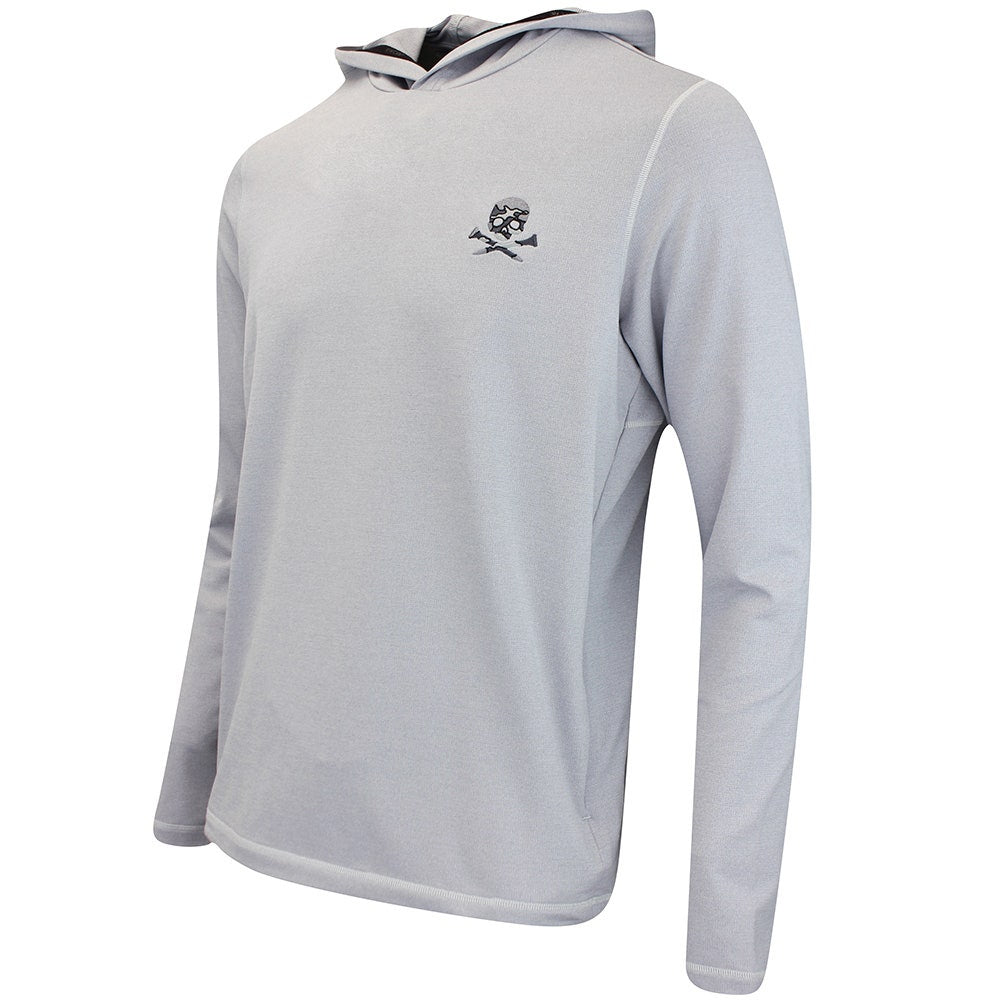 G/FORE Golf Jumper - Camo Skull & Tee's Brushback Hoodie - Grey FA25