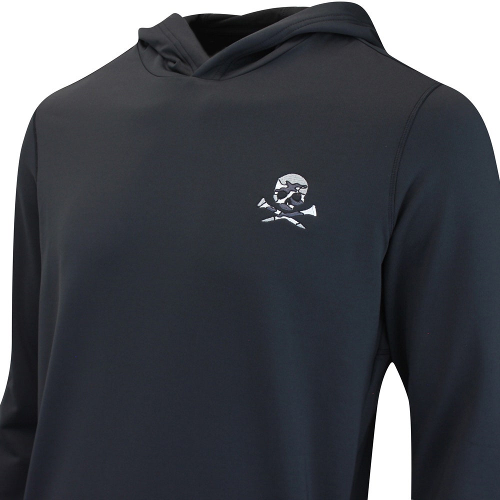 G/FORE Golf Jumper - Camo Skull & Tee's Brushback Hoodie - Onyx FA25