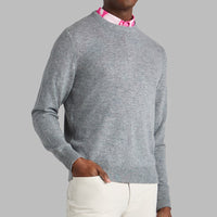 G/FORE Golf Jumper - Cashmere Crew Neck - Nimbus Melange SS26