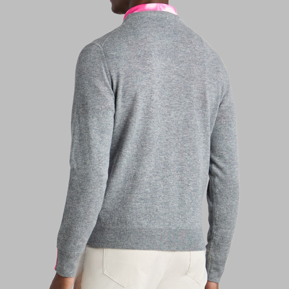 G/FORE Golf Jumper - Cashmere Crew Neck - Nimbus Melange SS26