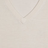 G/FORE Golf Jumper - Cashmere V Neck - Chalk White SS26
