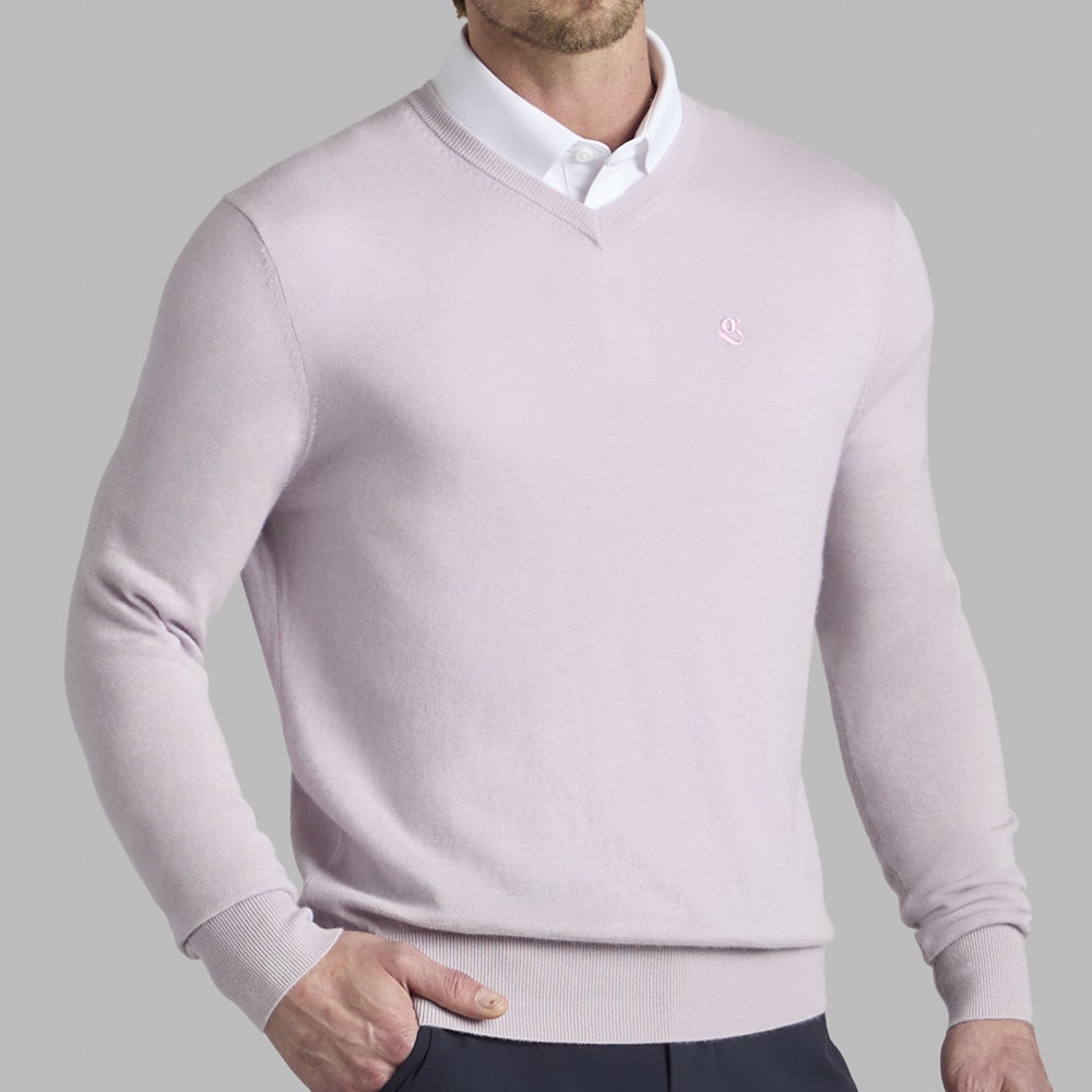 G/FORE Golf Jumper - Cashmere V Neck - Lilac SS26