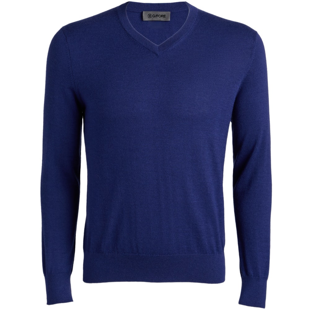 G/FORE Golf Jumper - Cashmere V Neck - Wisteria SS26