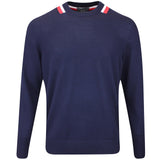 G/FORE Golf Jumper - Colourblock Intarsia Merino - Twilight FA25