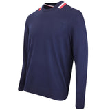 G/FORE Golf Jumper - Colourblock Intarsia Merino - Twilight FA25