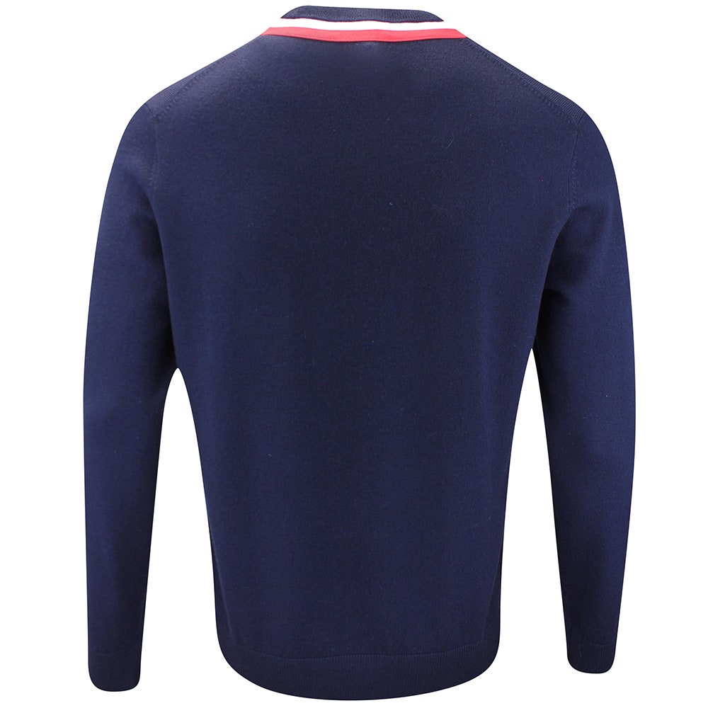 G/FORE Golf Jumper - Colourblock Intarsia Merino - Twilight FA25