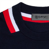 G/FORE Golf Jumper - Colourblock Intarsia Merino - Twilight FA25