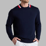 G/FORE Golf Jumper - Colourblock Intarsia Merino - Twilight FA25