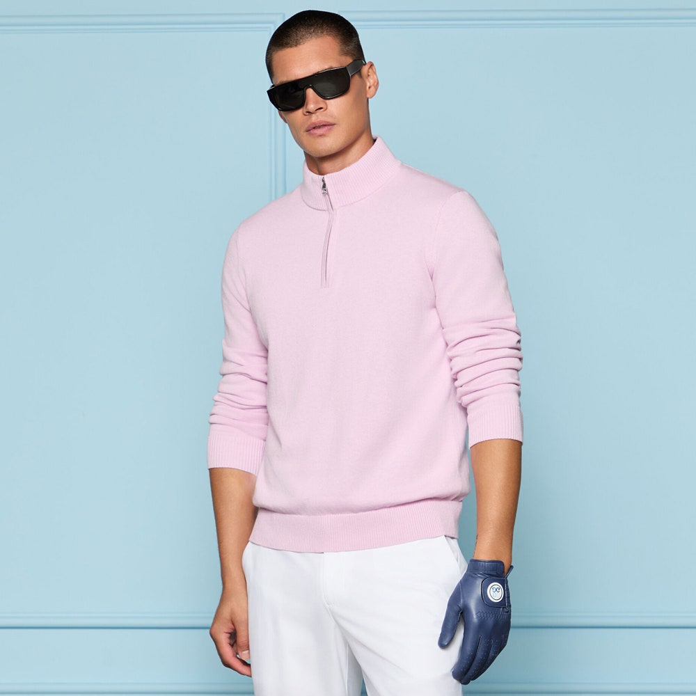 G/FORE Golf Jumper - CoolMax QZ - Dark Blush SS26
