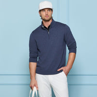 G/FORE Golf Jumper - CoolMax QZ - Haze Melange SS26