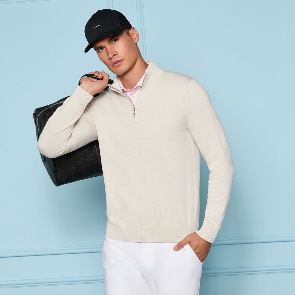 G/FORE Golf Jumper - CoolMax QZ - Pumice SS26