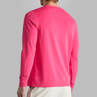 G/FORE Golf Jumper - Performance Pique Crew Neck - Framboise SS25
