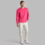 G/FORE Golf Jumper - Performance Pique Crew Neck - Framboise SS25