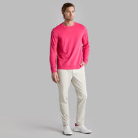G/FORE Golf Jumper - Performance Pique Crew Neck - Framboise SS25