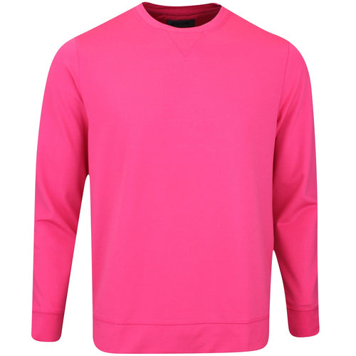 G/FORE Golf Jumper - Performance Pique Crew Neck - Framboise SS25