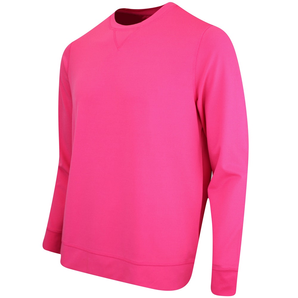 G/FORE Golf Jumper - Performance Pique Crew Neck - Framboise SS25
