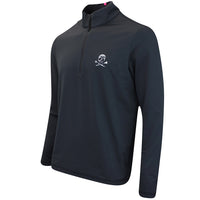 G/FORE Golf Pullover - Camo Skull & Tee's Brushback QZ - Onyx FA25